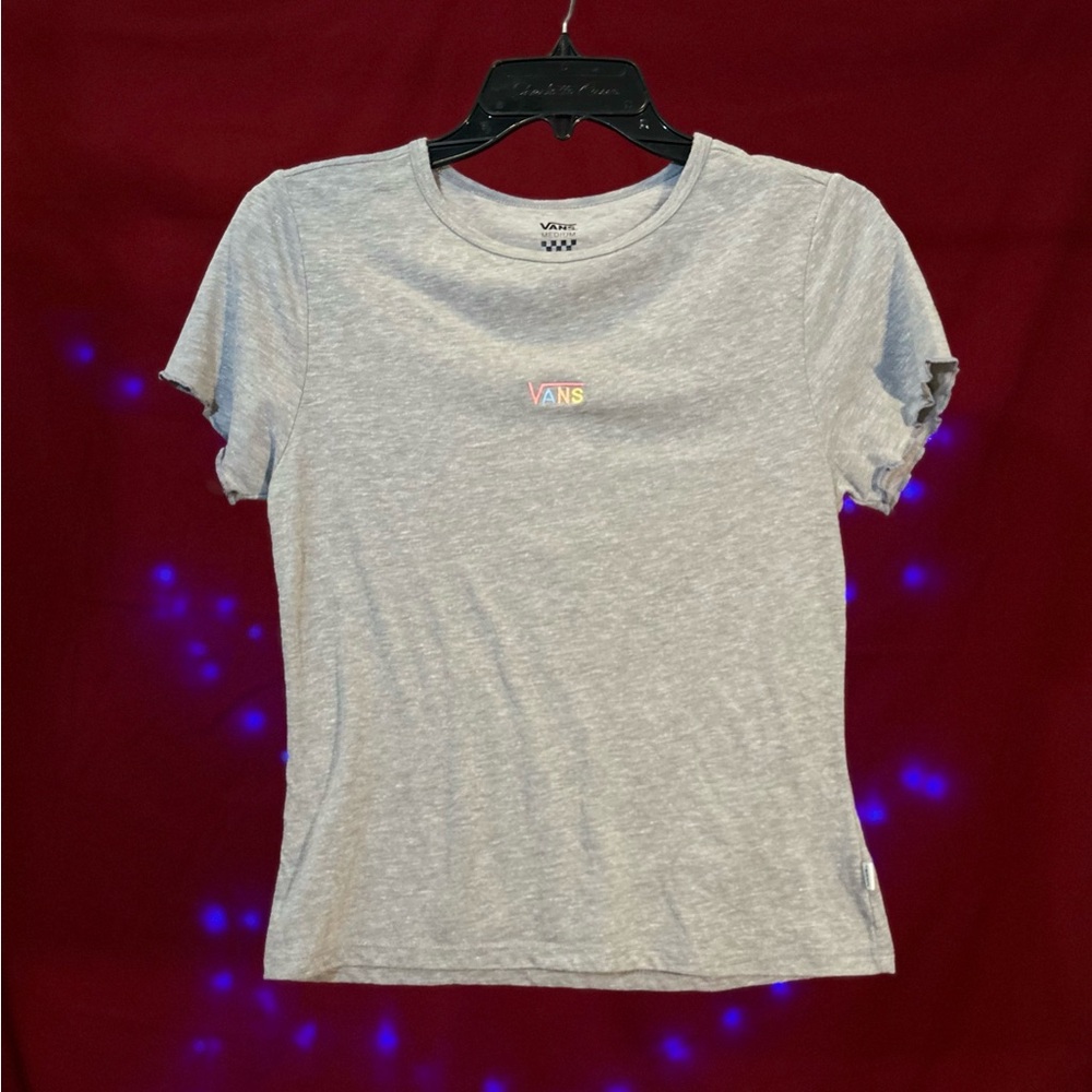 Vans Heather Gray Women's Short Sleeve Tee